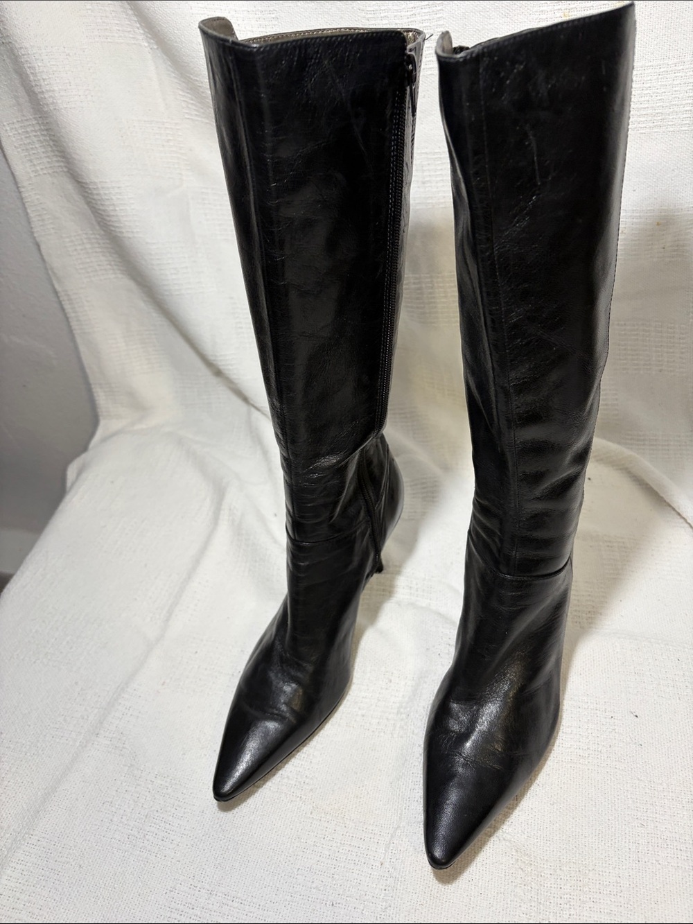 Kenneth Cole Reaction Black Over-the-Knee Pointed Toe Boots